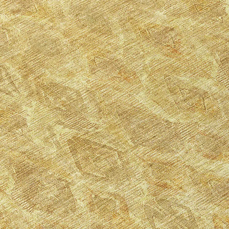 8' Gold Taupe And Beige Round Geometric Washable Indoor Outdoor Area Rug