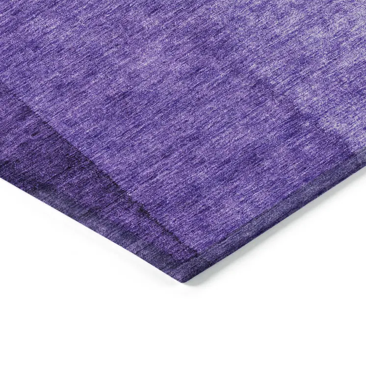 8' X 10' Purple Lilac And Lavender Ombre Washable Indoor Outdoor Area Rug
