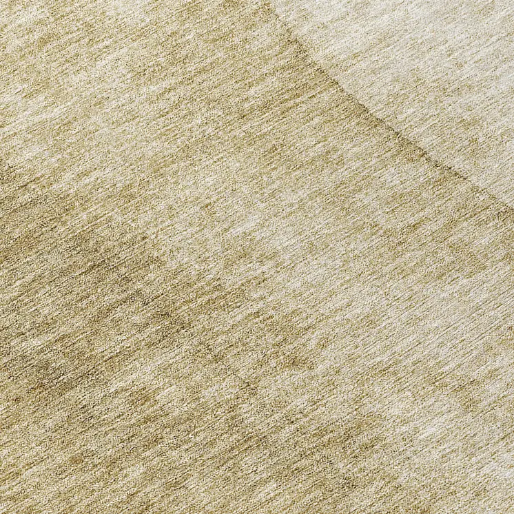 8' Taupe Beige And Ivory Round Ombre Washable Indoor Outdoor Area Rug