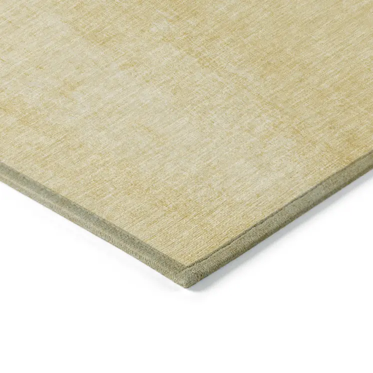 10' X 14' Gold Yellow And Wheat Nautical Washable Indoor Outdoor Area Rug