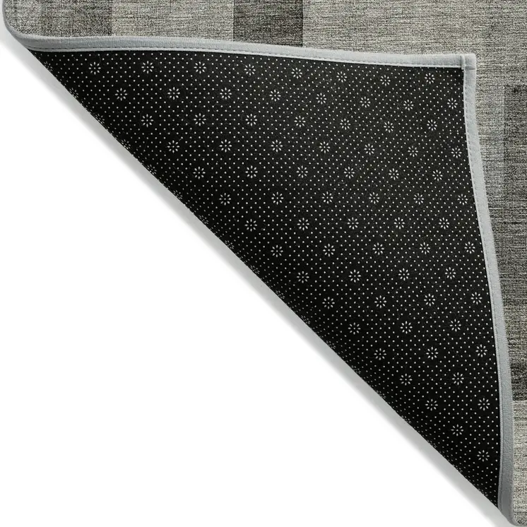 3' X 5' Taupe Beige And Gray Geometric Washable Indoor Outdoor Area Rug