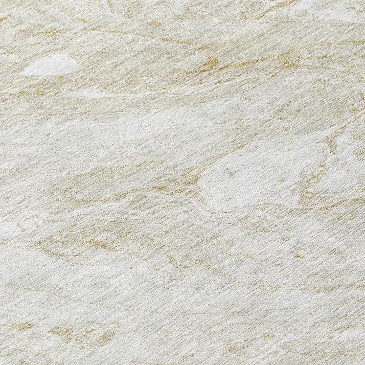 10' X 14' Ivory Beige And Tan Abstract Washable Indoor Outdoor Area Rug