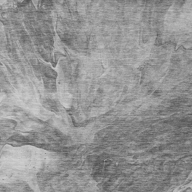 8' X 10' Gray Silver And Charcoal Abstract Washable Indoor Outdoor Area Rug
