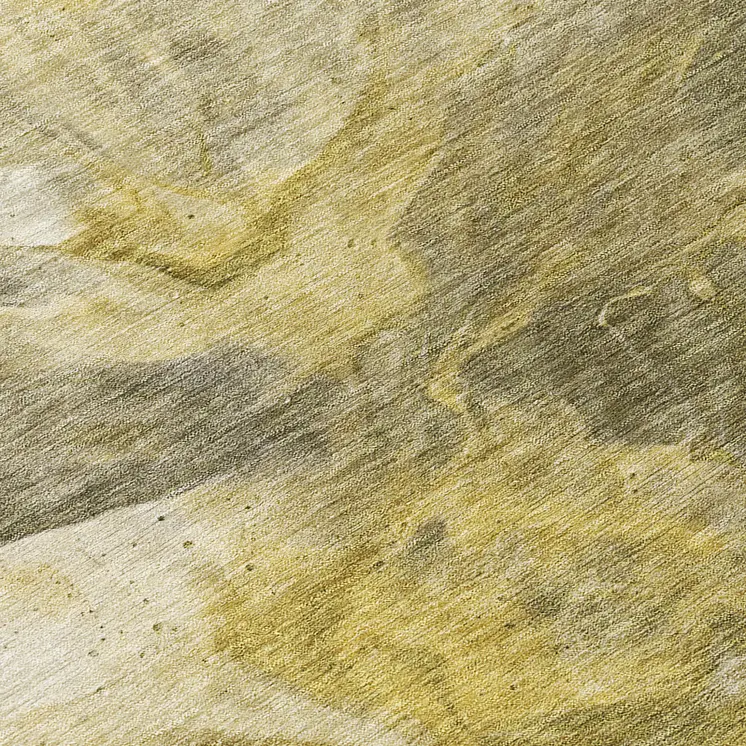8' Taupe Beige And Ivory Round Abstract Washable Indoor Outdoor Area Rug