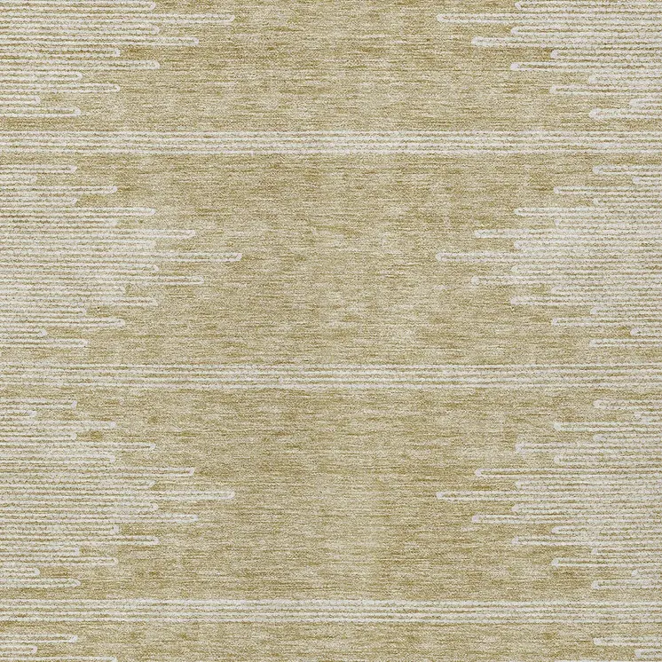 8' X 10' Beige And Ivory Abstract Washable Indoor Outdoor Area Rug
