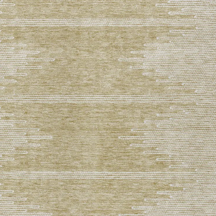 9' X 12' Beige And Ivory Abstract Washable Indoor Outdoor Area Rug