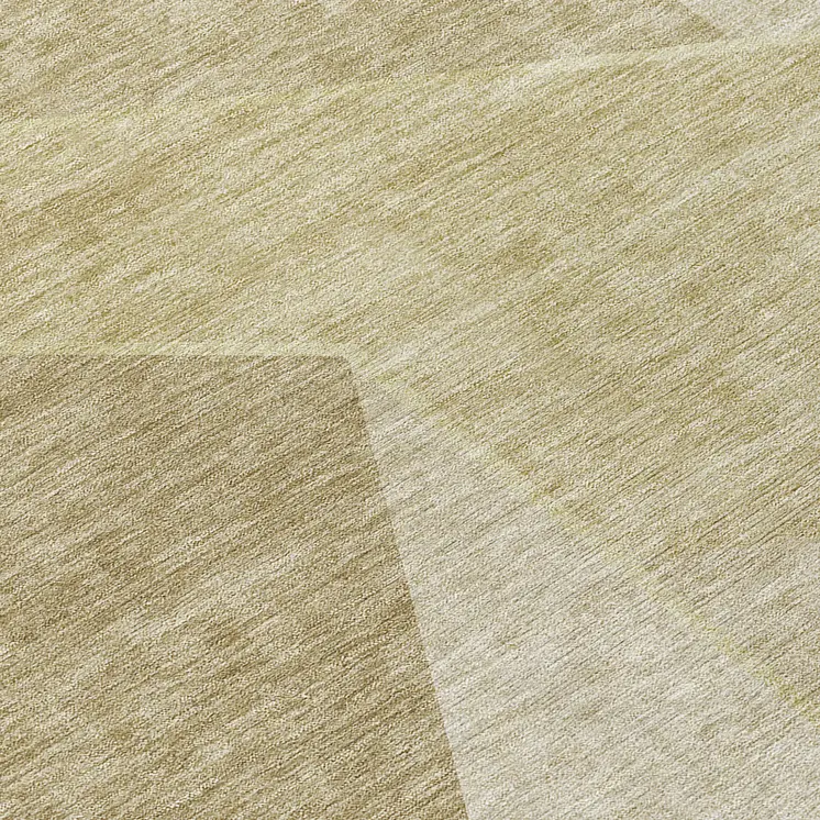 8' Beige Tan And Ivory Round Geometric Washable Indoor Outdoor Area Rug