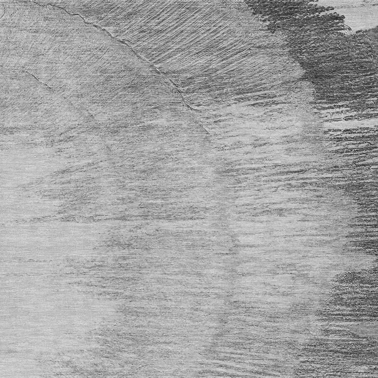 9' X 12' Gray Charcoal And Silver Abstract Washable Indoor Outdoor Area Rug