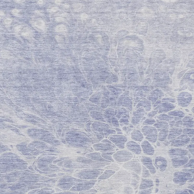10' X 14' Lavender Ivory And Lilac Abstract Washable Indoor Outdoor Area Rug