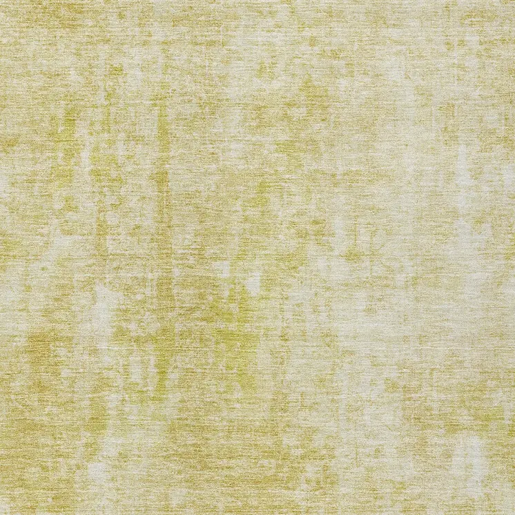 3' X 5' Gold Wheat And Ivory Abstract Washable Indoor Outdoor Area Rug
