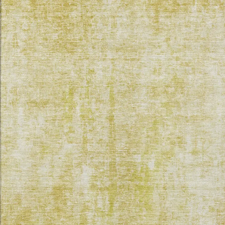 10' X 14' Gold Wheat And Ivory Abstract Washable Indoor Outdoor Area Rug