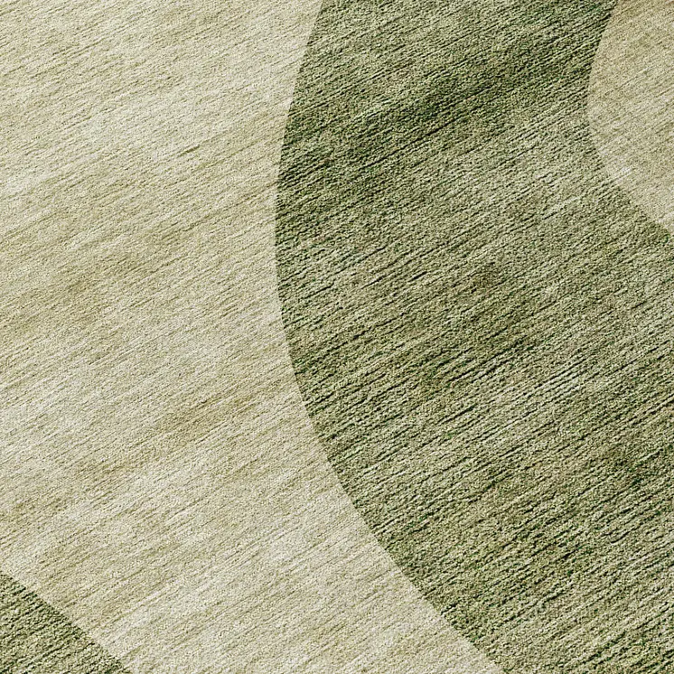 8' Beige And Chocolate Round Abstract Washable Indoor Outdoor Area Rug