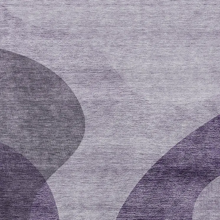 10' X 14' Purple Lavender And Eggplant Abstract Washable Indoor Outdoor Area Rug