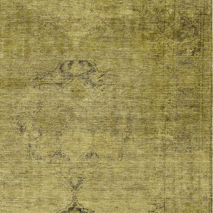 5' X 8' Gold Brown And Wheat Oriental Washable Indoor Outdoor Area Rug
