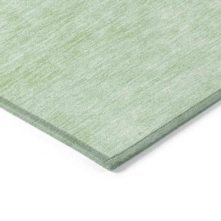 5' X 8' Green And Mint Green Abstract Washable Indoor Outdoor Area Rug