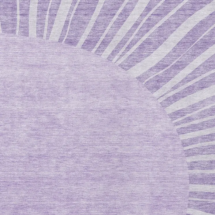 10' X 14' Lavender And Purple Abstract Washable Indoor Outdoor Area Rug