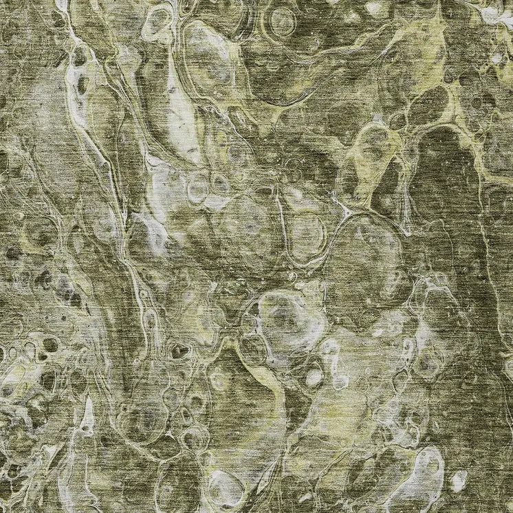 8' X 10' Taupe Chocolate And Beige Abstract Washable Indoor Outdoor Area Rug