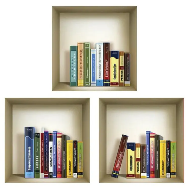 Set of Three Tina Niche 3D Square Peel and Stick Wall Decals