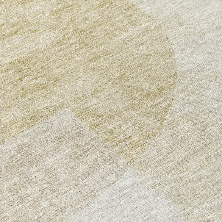 8' Brown Beige And Ivory Round Geometric Washable Indoor Outdoor Area Rug