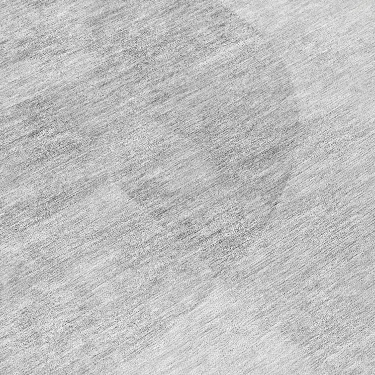 8' Gray Silver And Ivory Round Geometric Washable Indoor Outdoor Area Rug