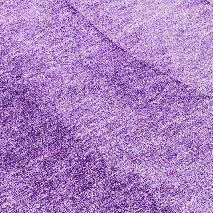 8' Purple And Lavender Round Ombre Washable Indoor Outdoor Area Rug