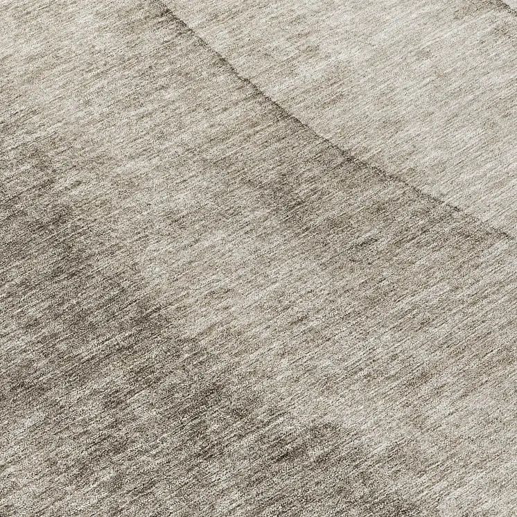 8' Taupe Brown And Ivory Round Ombre Washable Indoor Outdoor Area Rug