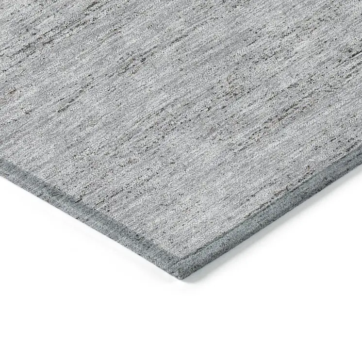 3' X 5' Taupe Beige And Blue Geometric Washable Indoor Outdoor Area Rug