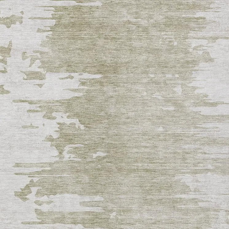9' X 12' Taupe Beige And Tan Abstract Washable Indoor Outdoor Area Rug