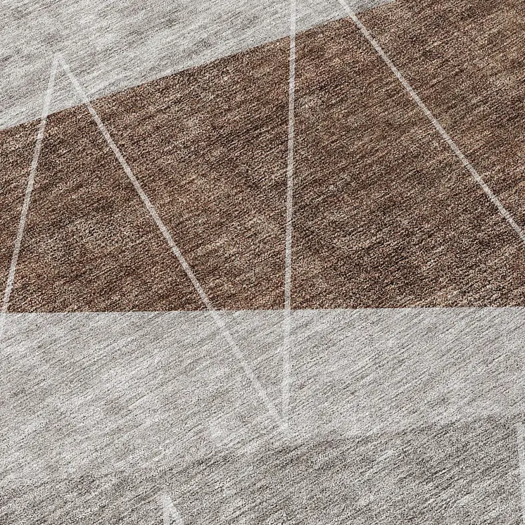 8' Gray Silver And Taupe Round Geometric Washable Indoor Outdoor Area Rug