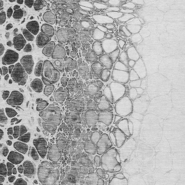 5' X 8' Gray Silver And Charcoal Abstract Washable Indoor Outdoor Area Rug