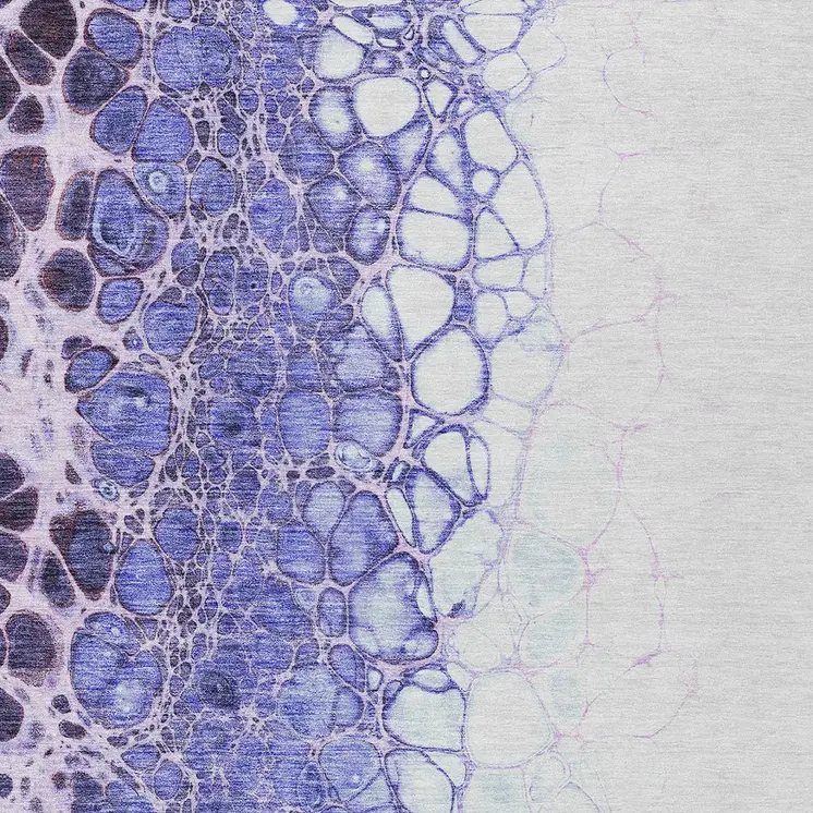 8' X 10' Purple Lilac And Eggplant Abstract Washable Indoor Outdoor Area Rug