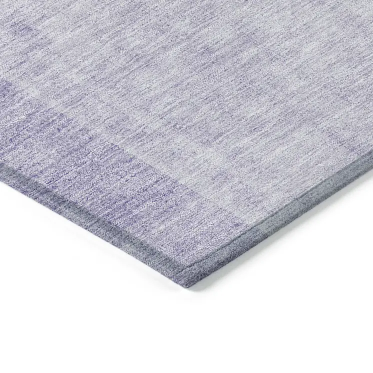 5' X 8' Lavender And Purple Geometric Washable Indoor Outdoor Area Rug
