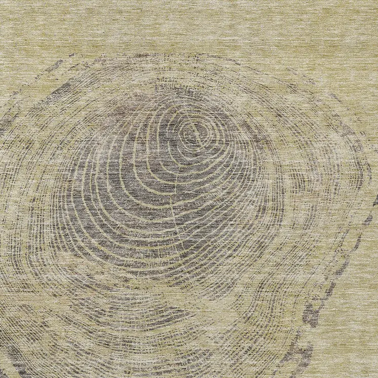 3' X 5' Beige Taupe And Gray Abstract Washable Indoor Outdoor Area Rug