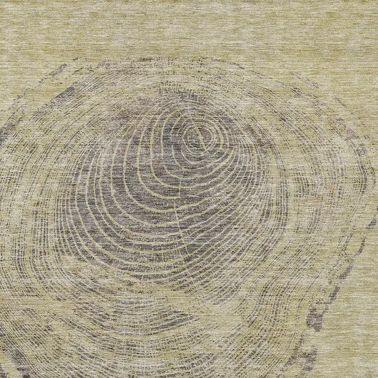 5' X 8' Beige Taupe And Gray Abstract Washable Indoor Outdoor Area Rug