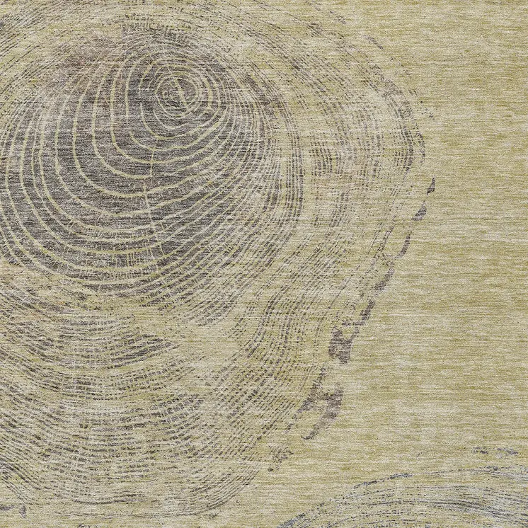 8' X 10' Beige Taupe And Gray Abstract Washable Indoor Outdoor Area Rug