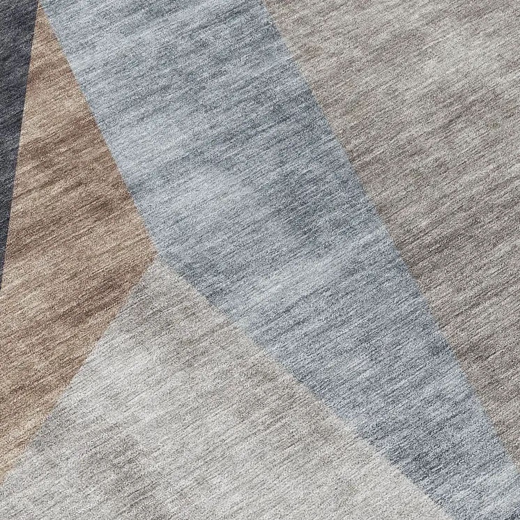 8' Taupe Beige And Gray Round Abstract Washable Indoor Outdoor Area Rug