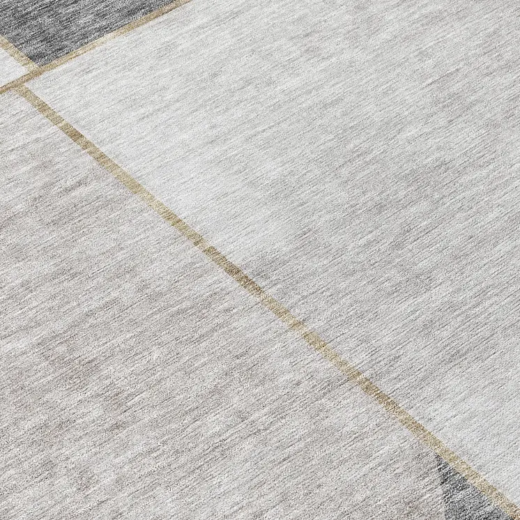 8' Taupe Beige And Gray Round Abstract Washable Indoor Outdoor Area Rug