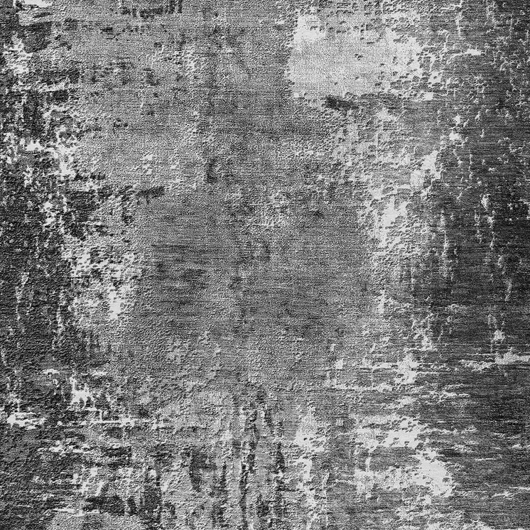 9' X 12' Gray Charcoal And Silver Abstract Washable Indoor Outdoor Area Rug