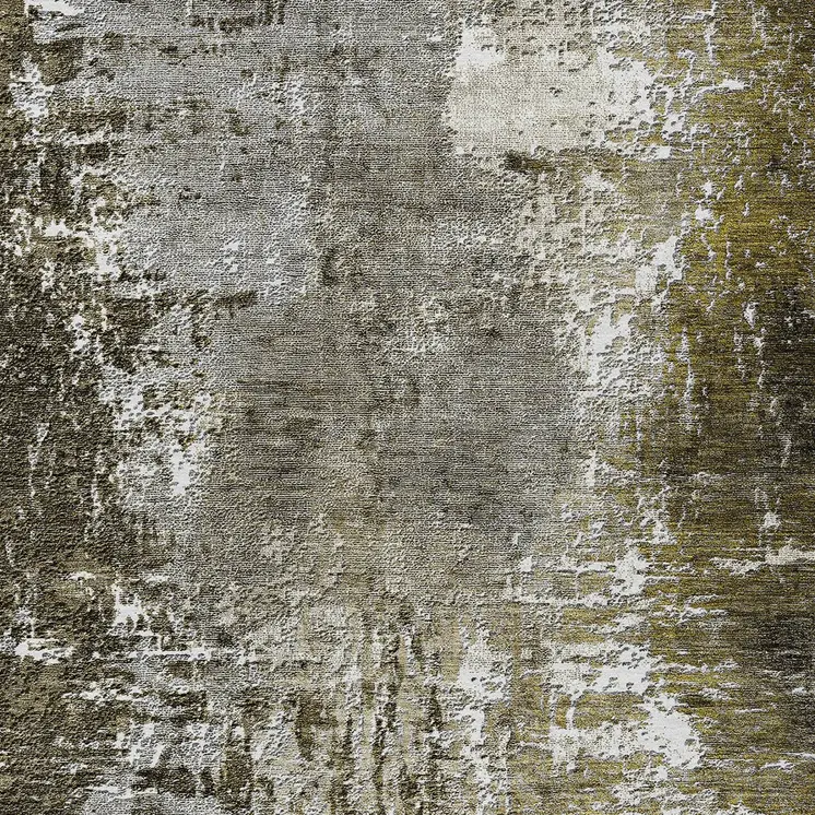5' X 8' Taupe Brown And Gray Abstract Washable Indoor Outdoor Area Rug