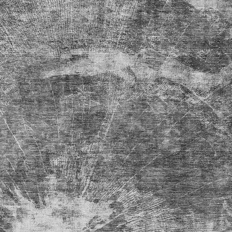 3' X 5' Gray Charcoal And Silver Abstract Washable Indoor Outdoor Area Rug