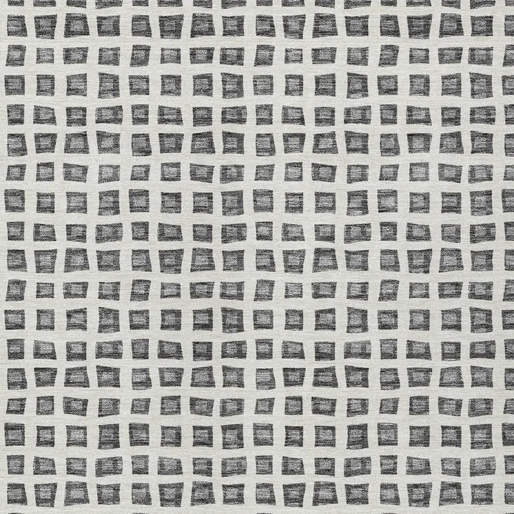 8' X 10' Gray Charcoal And Silver Geometric Washable Indoor Outdoor Area Rug