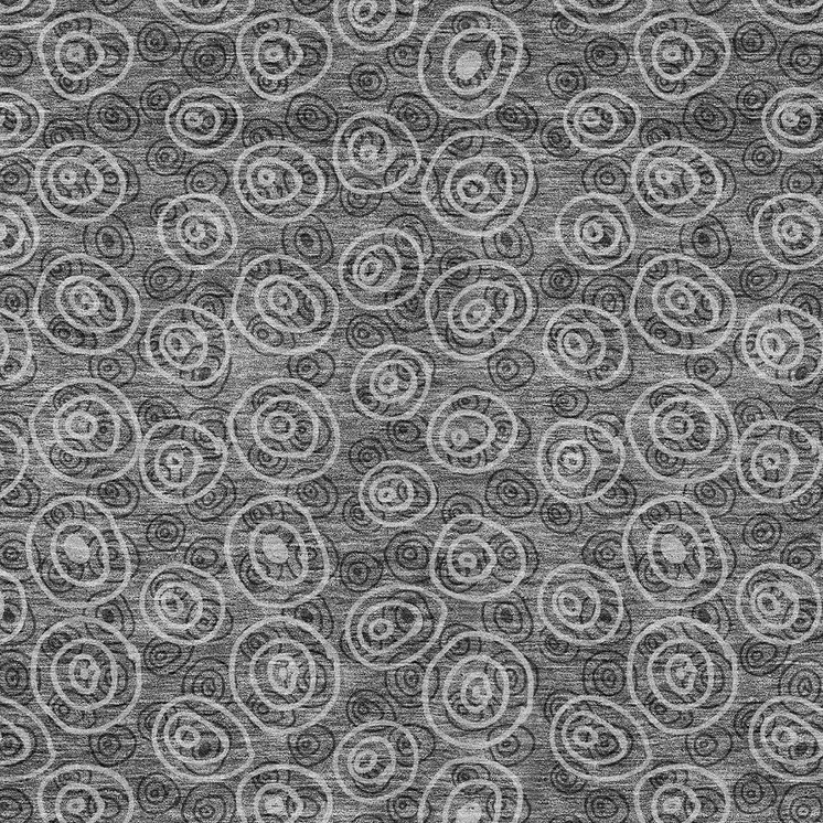 10' X 14' Gray Charcoal And Silver Geometric Washable Indoor Outdoor Area Rug