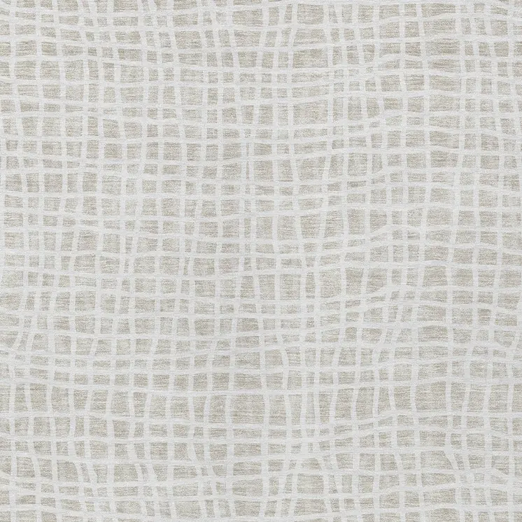 10' X 14' Ivory And Beige Striped Washable Indoor Outdoor Area Rug