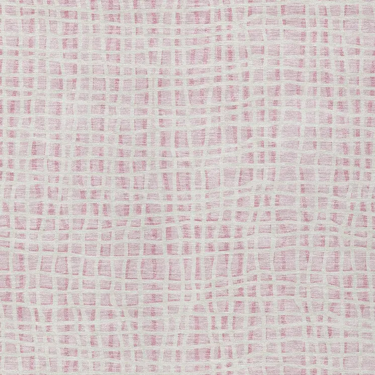 3' X 5' Pink And Ivory Striped Washable Indoor Outdoor Area Rug