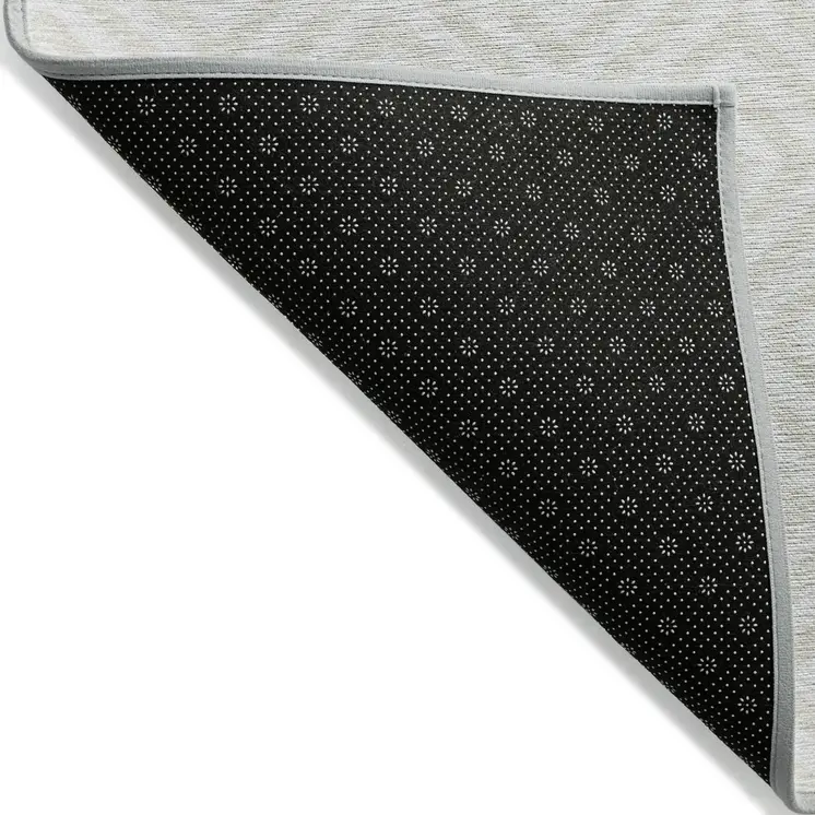 5' X 8' Ivory And Beige Geometric Washable Indoor Outdoor Area Rug