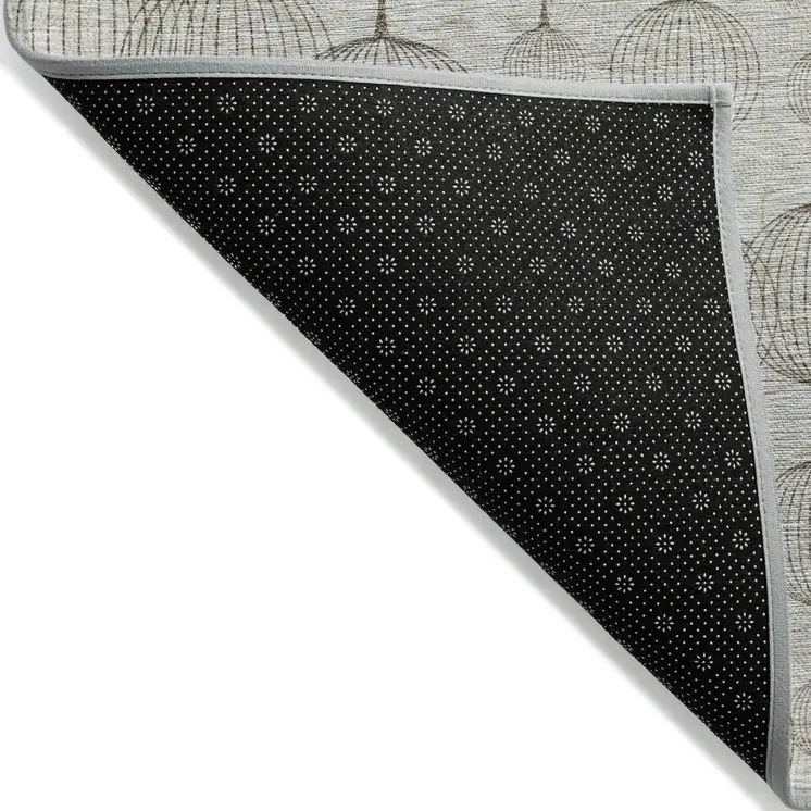 10' X 14' Beige And Brown Geometric Washable Indoor Outdoor Area Rug