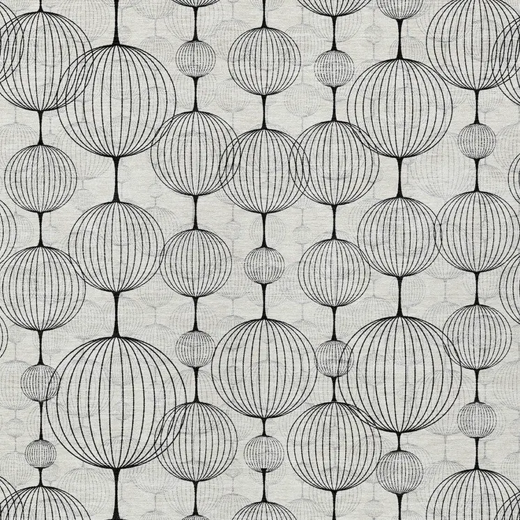 5' X 8' Graphite Gray And Silver Geometric Washable Indoor Outdoor Area Rug