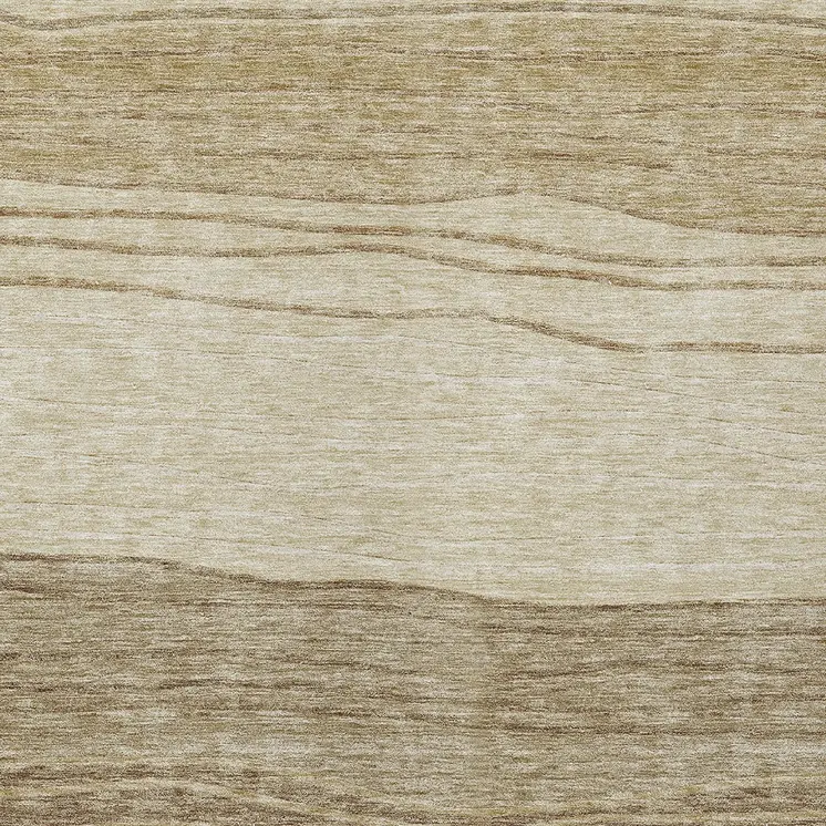 8' X 10' Beige Brown And Taupe Striped Washable Indoor Outdoor Area Rug