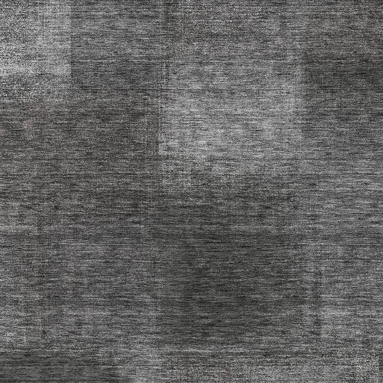 5' X 8' Gray Charcoal And Ivory Abstract Washable Indoor Outdoor Area Rug