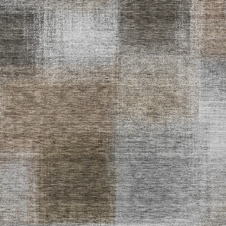 10' X 14' Silver Gray And Beige Abstract Washable Indoor Outdoor Area Rug